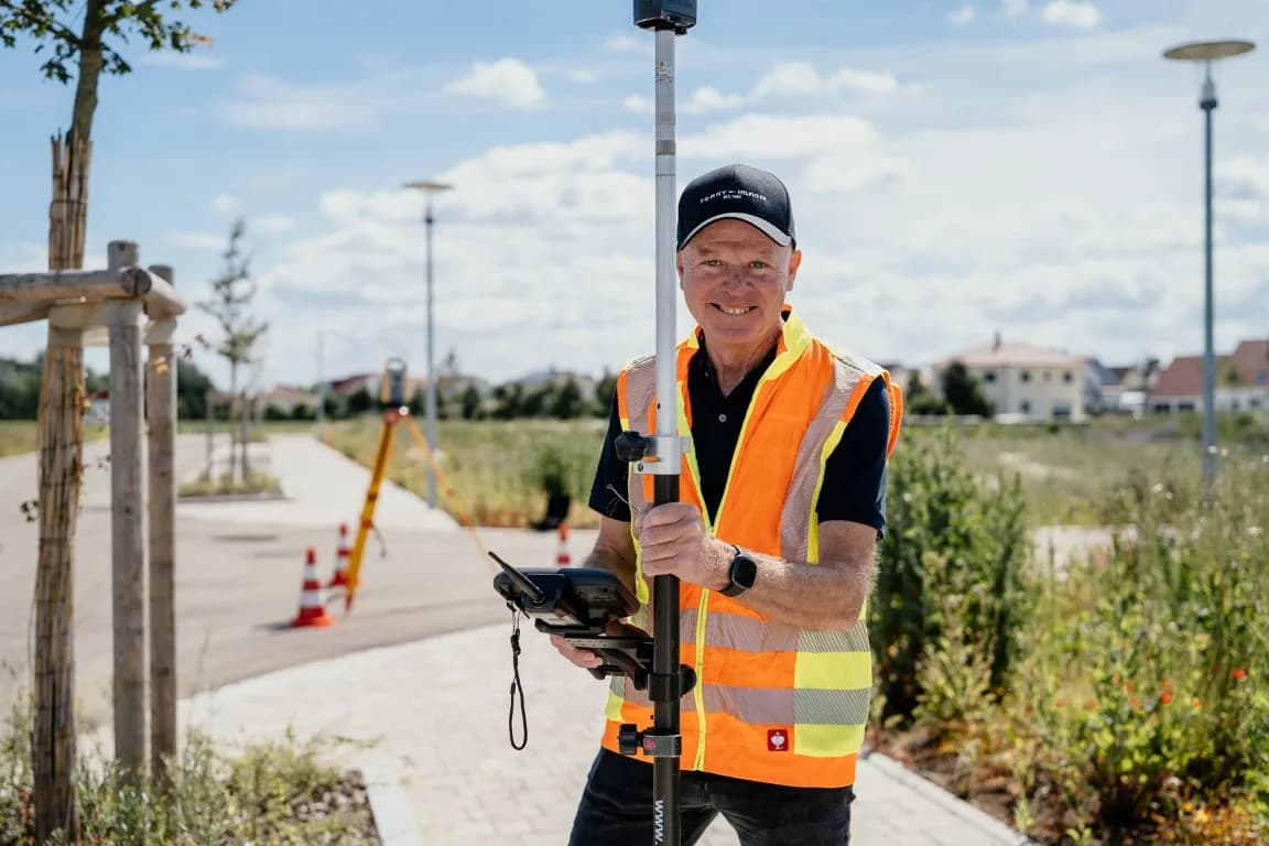Vermessung auf der Baustelle